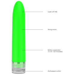 Luminous Mini Vibro Eleni 14cm Vert